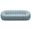 Blue Channel Tufted Bouclé 3-Seater Sofa