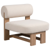 The Kalahari Cloud Accent Chair – White Bouclé & Oak