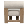 The Kalahari Cloud Accent Chair – White Bouclé & Oak