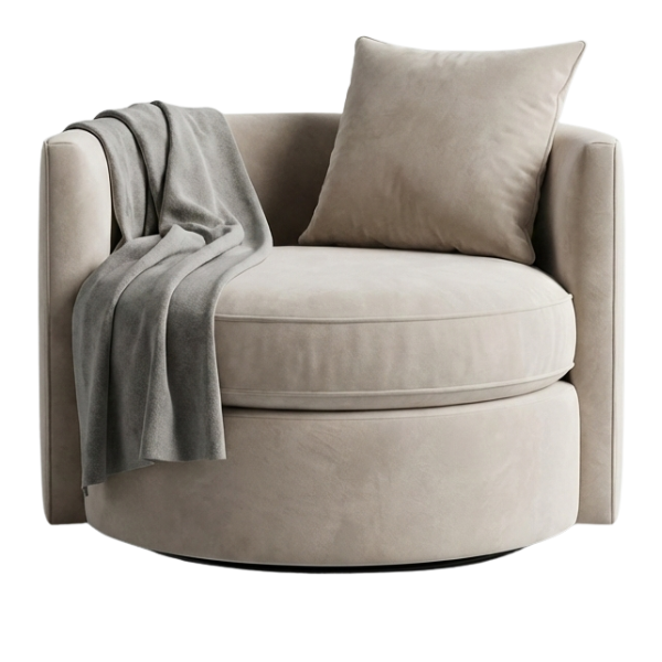 FrontEnd (600 x 600 px) - 2025-12-20T145628.718 The Namib Dune Round Swivel Chair – Sandy Beige Velvet