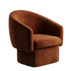 The Tankwa Rust Velvet Accent Chair – Terracotta